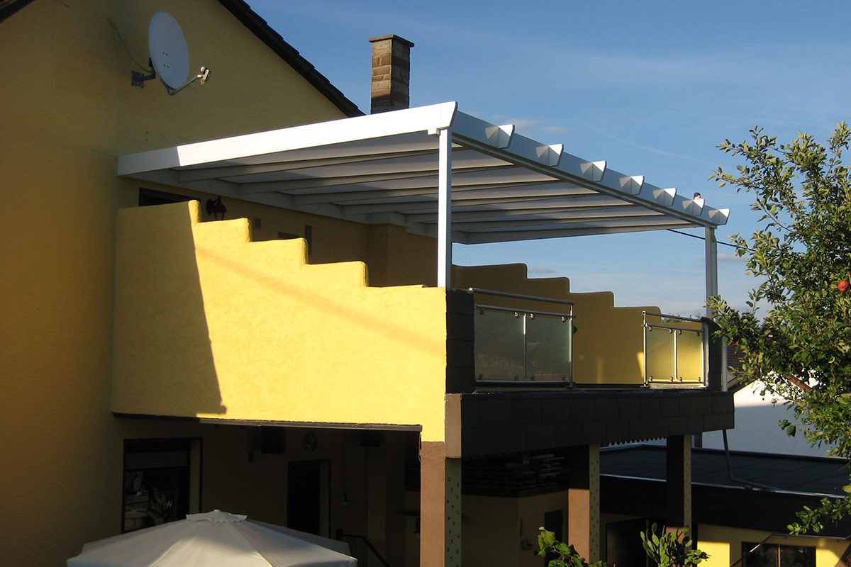 Alu Überdachung - Balkonüberdachung