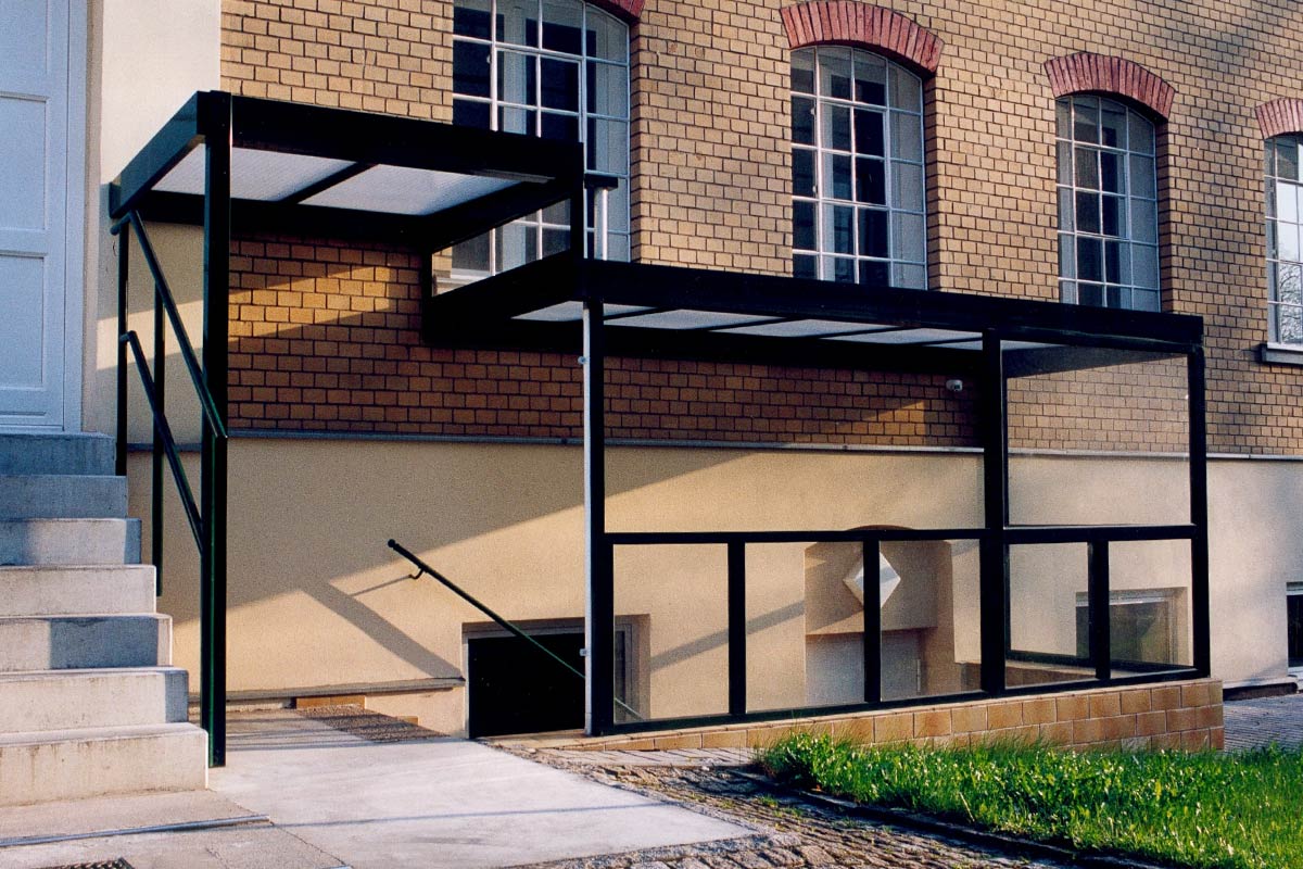 Alu Überdachung - Kellereingangsüberdachung