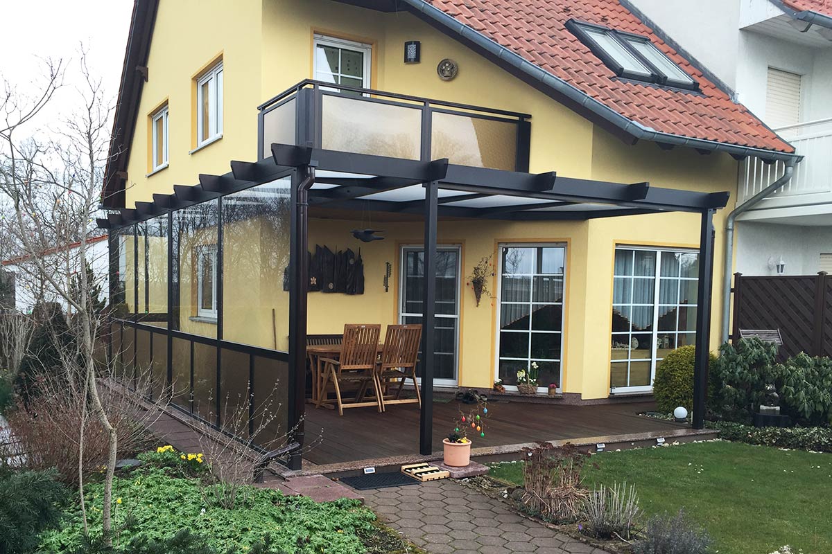 Alu Überdachung - Balkon und Terrasse